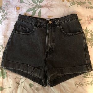 American Apparel High Waist Denim Shorts 27